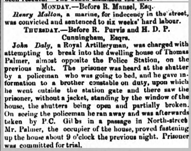 Portsmouth Times and Naval Gazette 22 November 1862, p8 c3